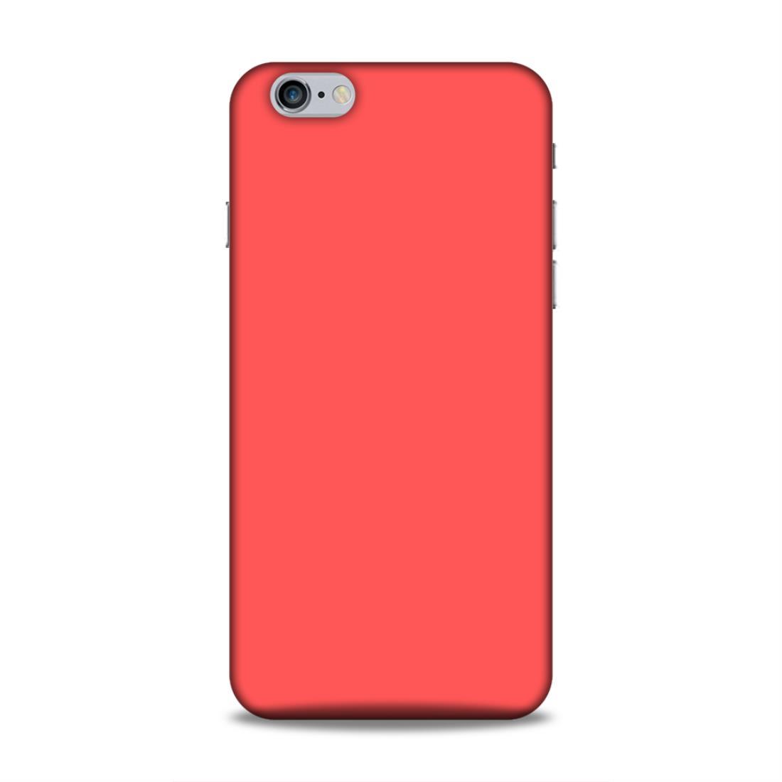 Coral Red Plain iPhone 6 Plus Phone Cover
