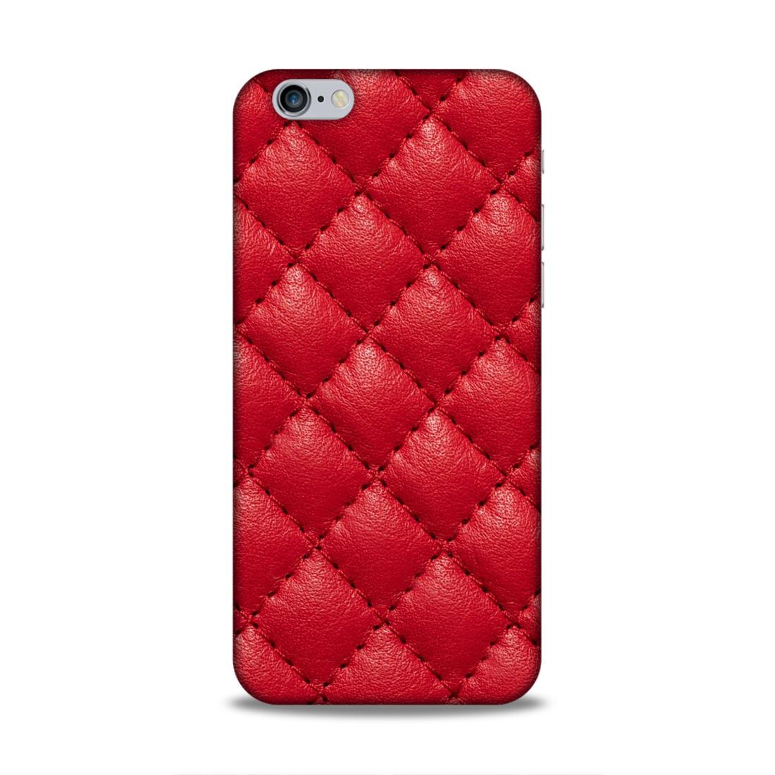 Red Square Pattern iPhone 6s Phone Back Case