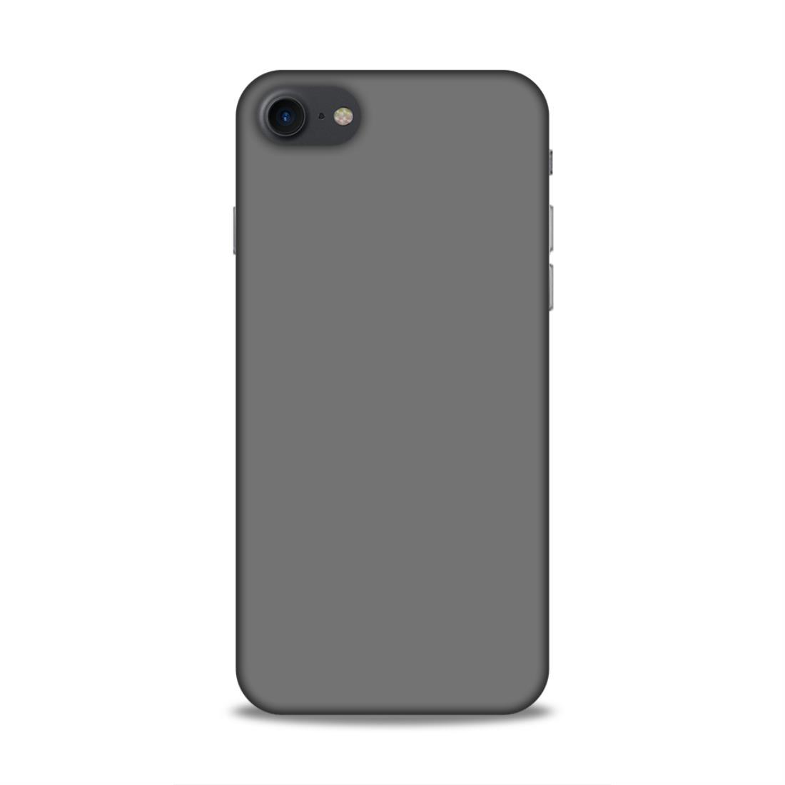 Grey Classic Plain iPhone 7 Phone Back Case