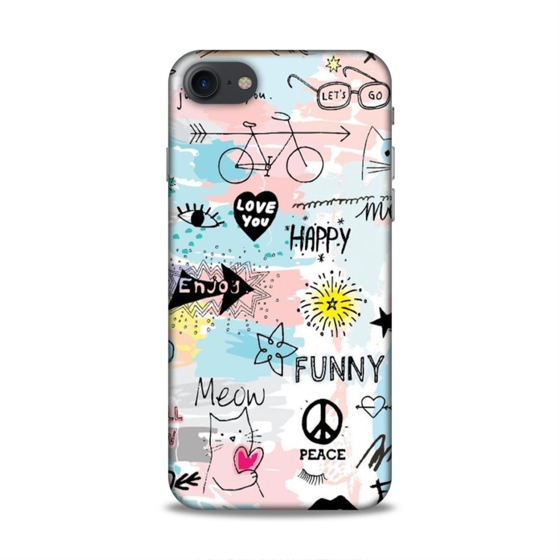 Cute Funky Happy iPhone 7 Mobile Cover Case