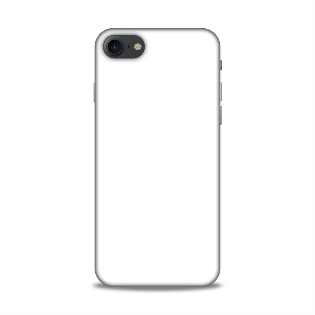 White Classic Plain iPhone 8 Mobile Case Cover