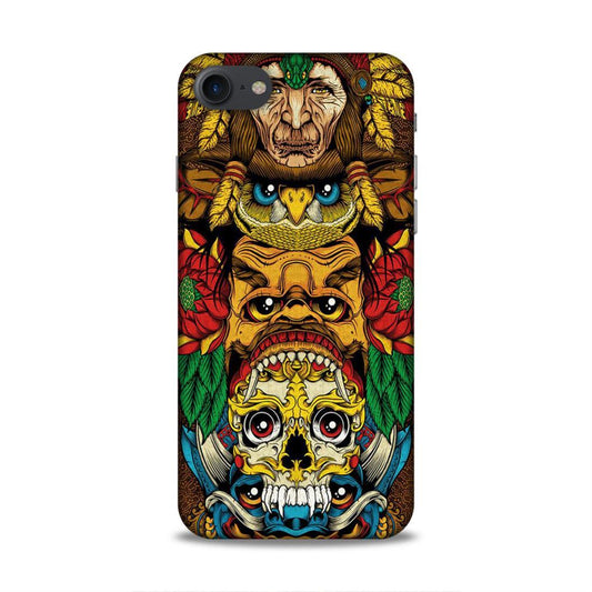 skull ancient art iPhone 8 Phone Case Cover