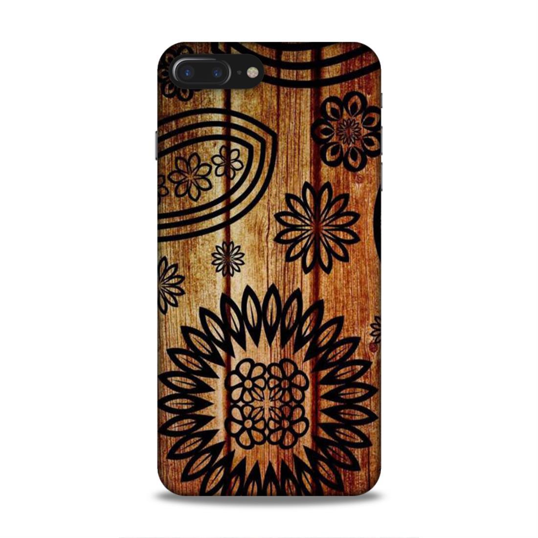 Wooden Look Pattern iPhone 8 Plus Mobile Case Cover