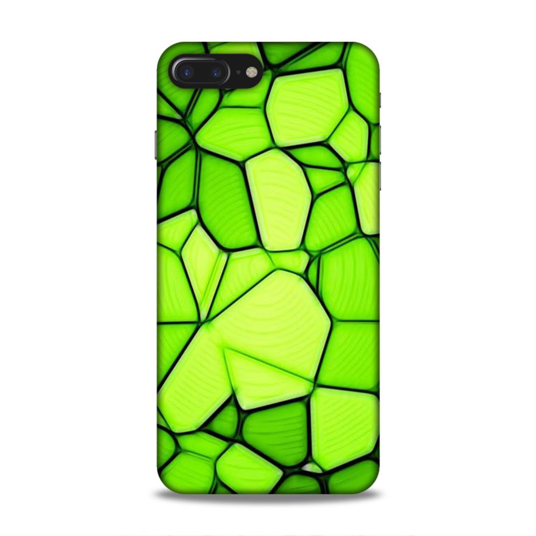 Green Stone Pattern iPhone 8 Plus Phone Back Case