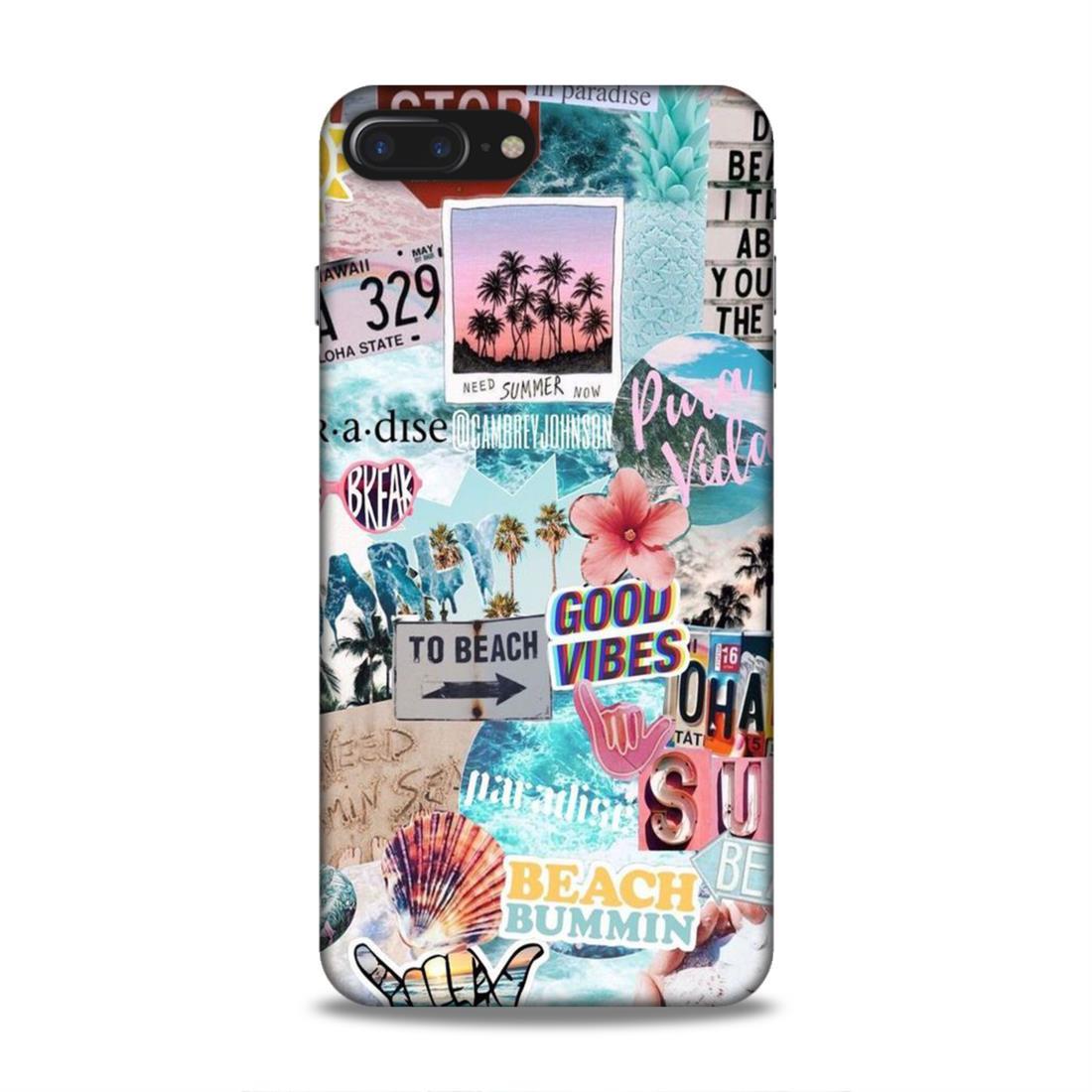 Good Vibes Multipattern iPhone 8 Plus Mobile Back Case