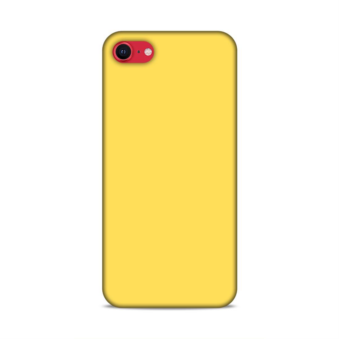 Yellow Classic Plain iPhone SE 2020 Phone Case Cover