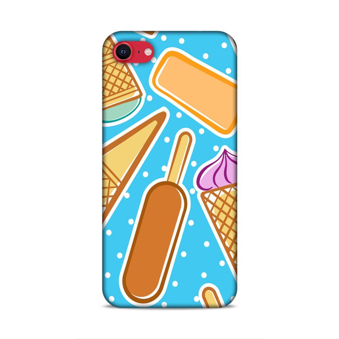 Candy Corn Blue iPhone SE 2020 Mobile Cover Case