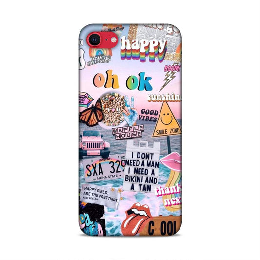 Oh Ok Happy iPhone SE 2020 Phone Case Cover