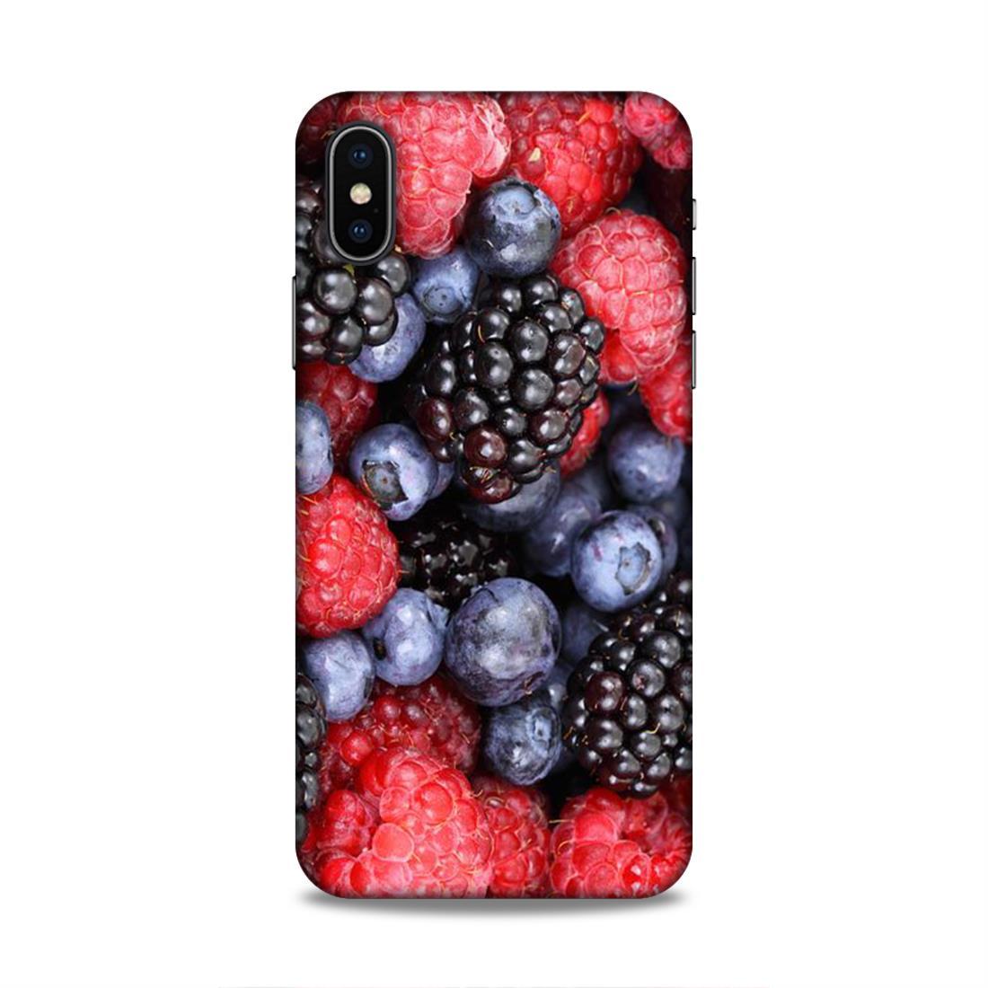 MultiFruits Love iPhone X Mobile Back Case