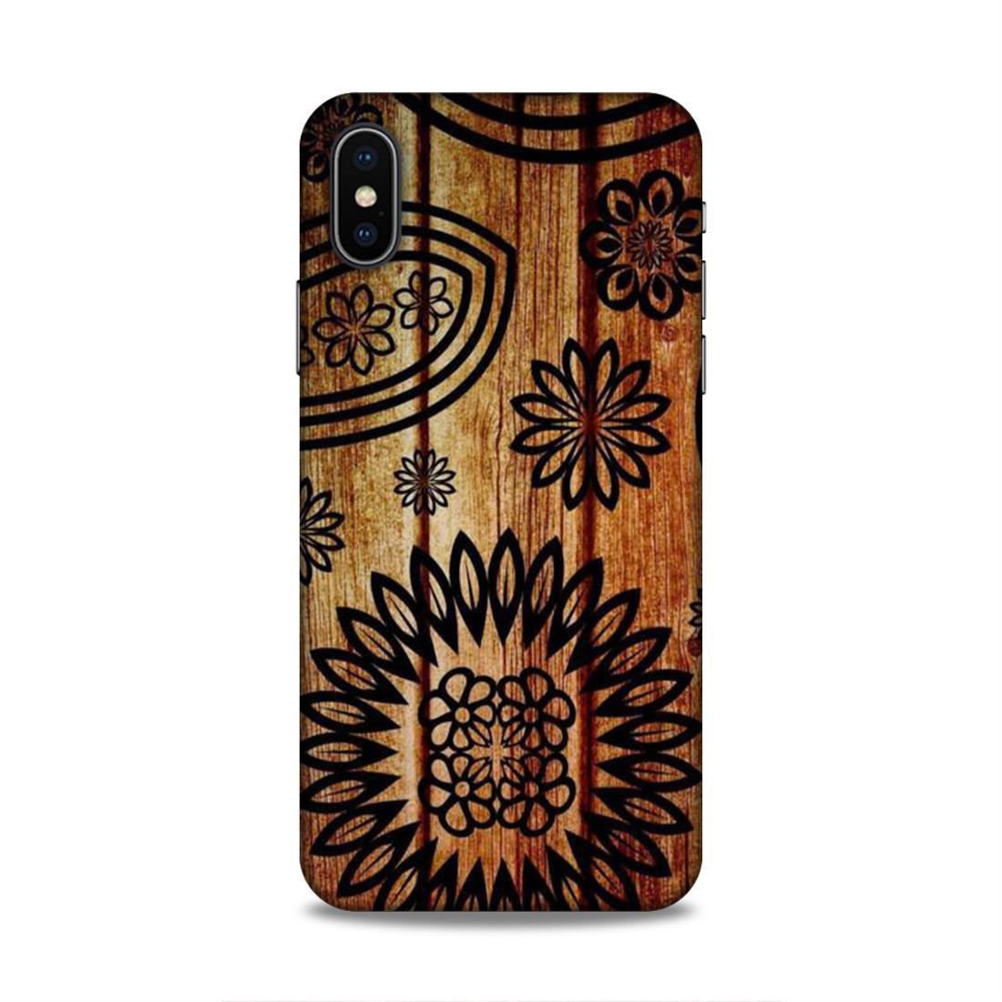 Wooden Look Pattern iPhone X Mobile Case Cover