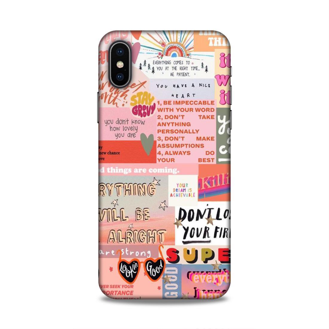 Have A Nice Heart iPhone X Phone Cover Case