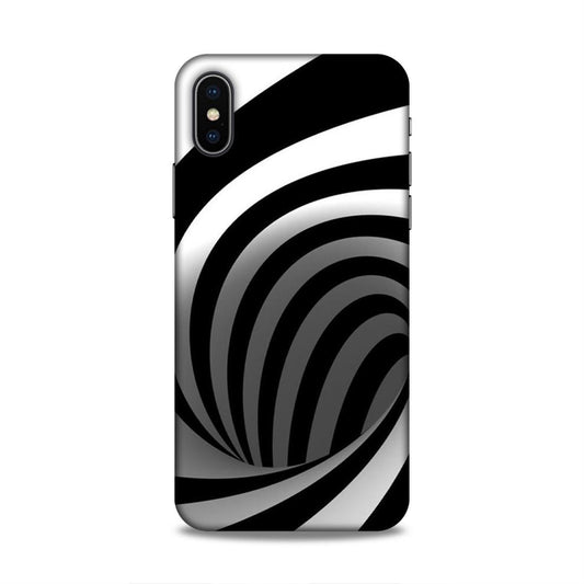 Black And White iPhone XS Mobile Cover