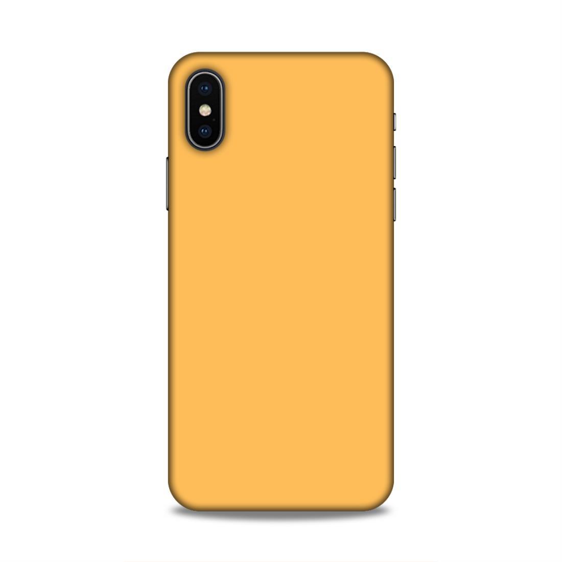 Peach Classic Plain iPhone XS Phone Cover Case