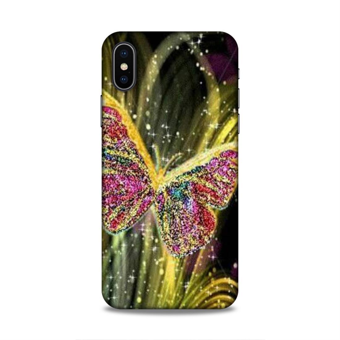 Butterfly Pattern iPhone XS Mobile Back Cover