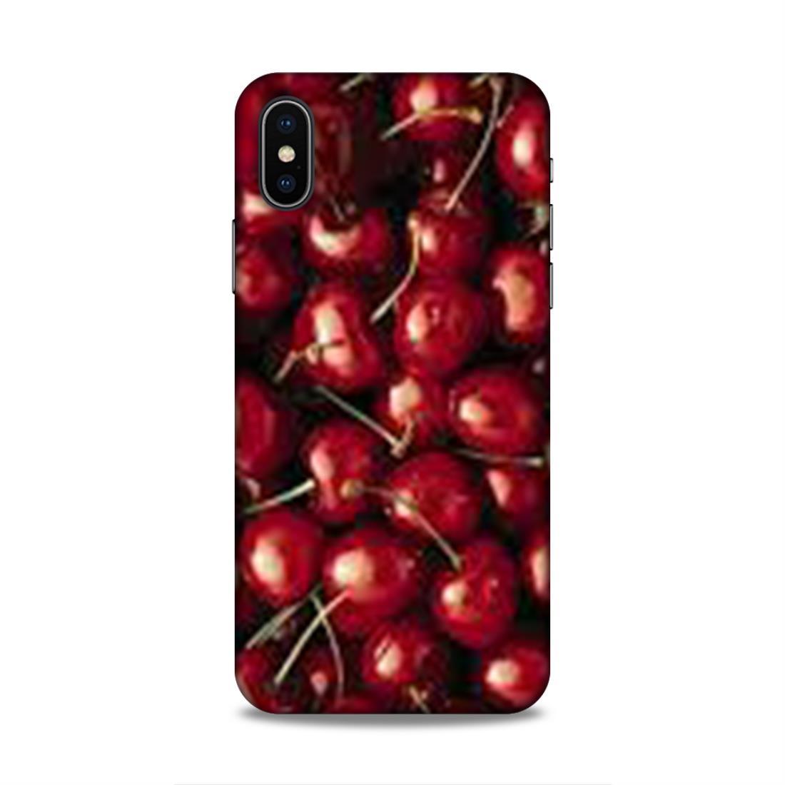 Red Cherry Love iPhone XS Mobile Cover Case