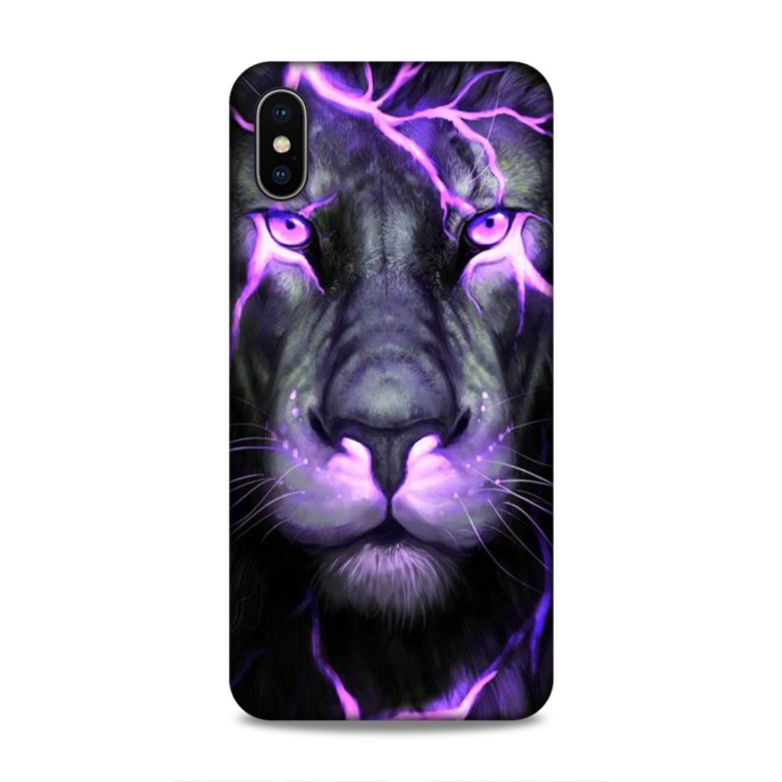 Lion Pattern iPhone XS Max Phone Cover Case