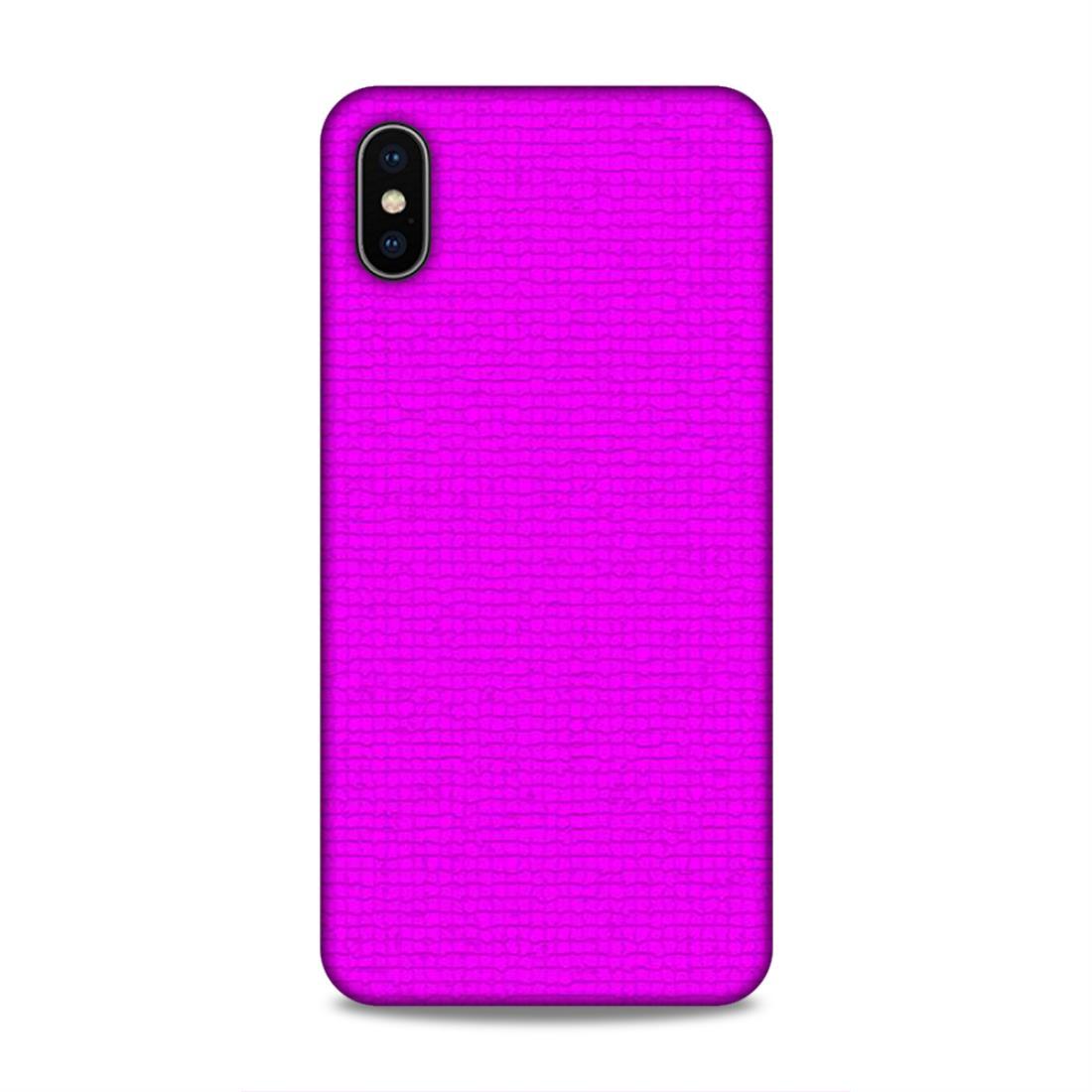 Pink Colour Pattern iPhone XS Max Mobile Back Case