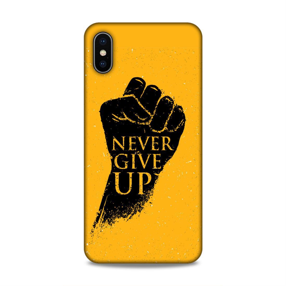 Never Give Up iPhone XS Max Mobile Back Cover