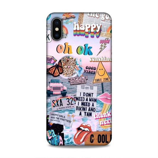 Oh Ok Happy iPhone XS Max Phone Case Cover