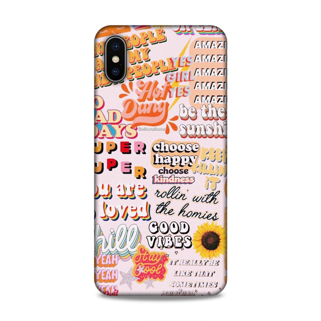 Choose Kindness iPhone XS Max Phone Back Case