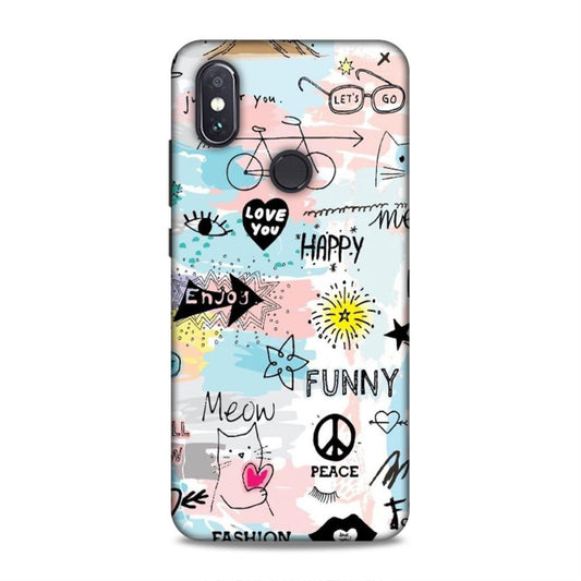 Cute Funky Happy Xiaomi Mi A2 Mobile Cover Case