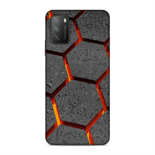 Hexagon Pattern Xiaomi Poco M3 Phone Case Cover