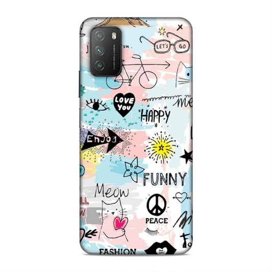 Cute Funky Happy Xiaomi Poco M3 Mobile Cover Case