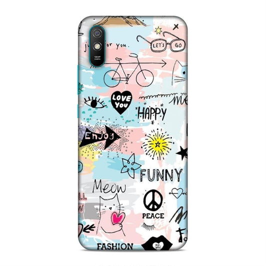 Cute Funky Happy Redmi 9i Mobile Cover Case