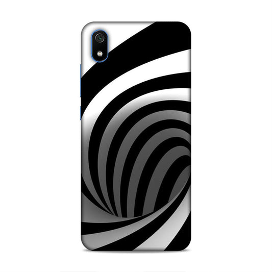 Black And White Redmi 7A Mobile Cover