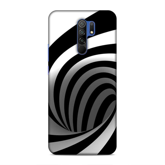 Black And White Redmi 9 Prime Mobile Cover