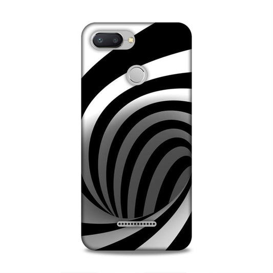 Black And White Redmi 6 Mobile Cover