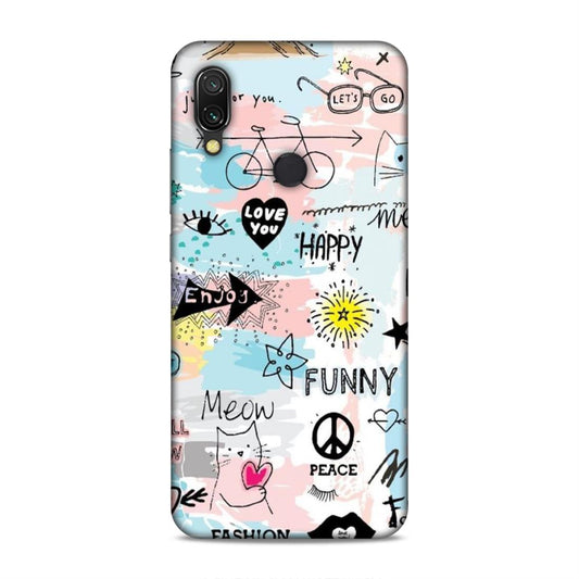 Cute Funky Happy Redmi 7 Mobile Cover Case