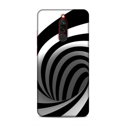 Black And White Redmi 8 Mobile Cover
