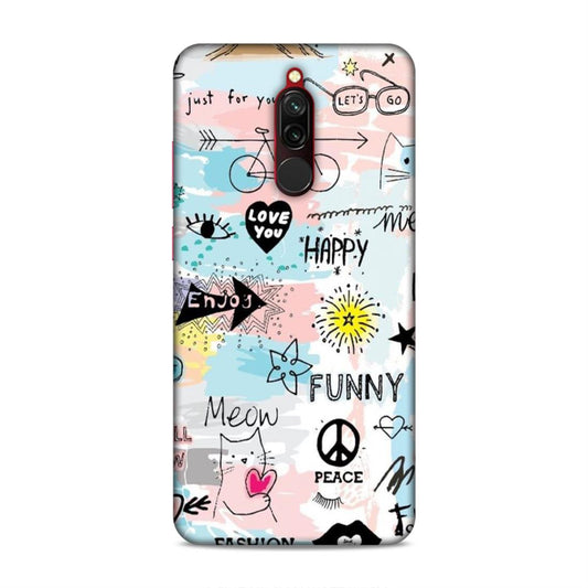 Cute Funky Happy Redmi 8 Mobile Cover Case