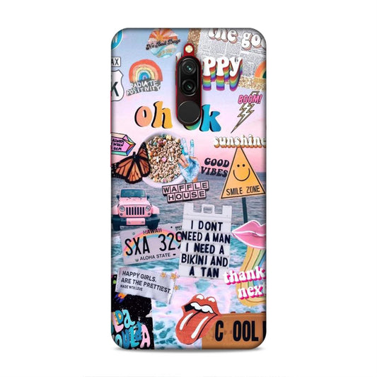 Oh Ok Happy Redmi 8 Phone Case Cover