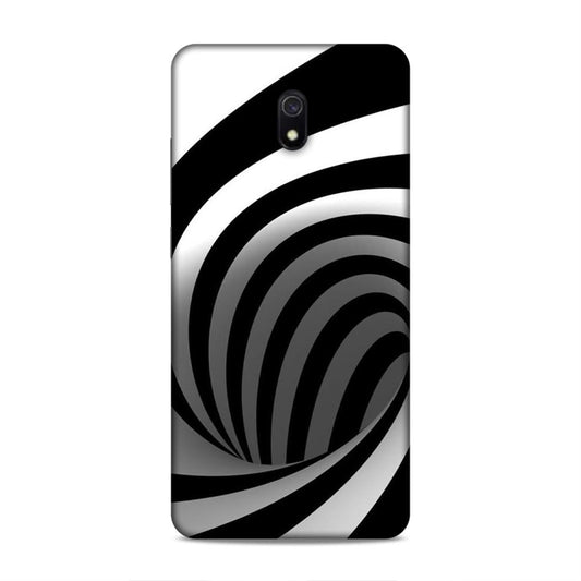 Black And White Redmi 8A Mobile Cover