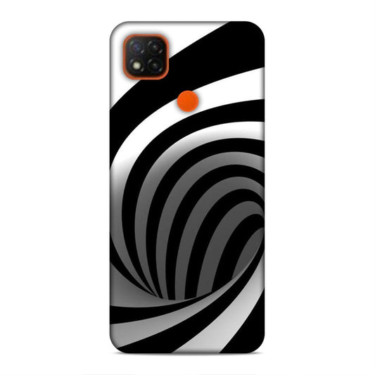 Black And White Redmi 9C Mobile Cover
