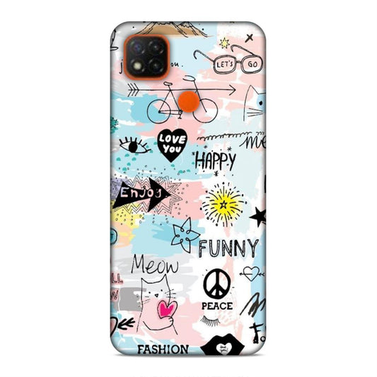 Cute Funky Happy Redmi 9C Mobile Cover Case