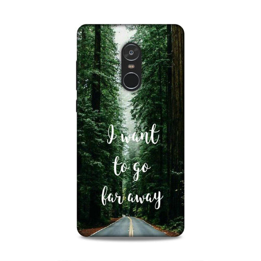 I Want To Go Far Away Xiaomi Redmi Note 4 Phone Cover