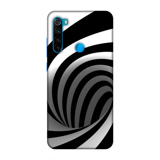 Black And White Xiaomi Redmi Note 8 Mobile Cover