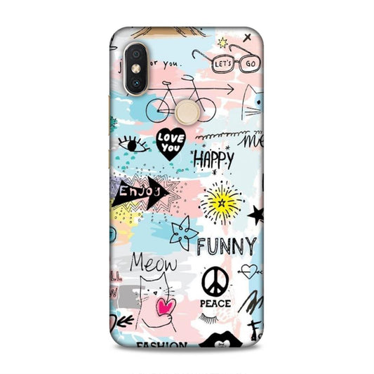 Cute Funky Happy Redmi S2 Mobile Cover Case