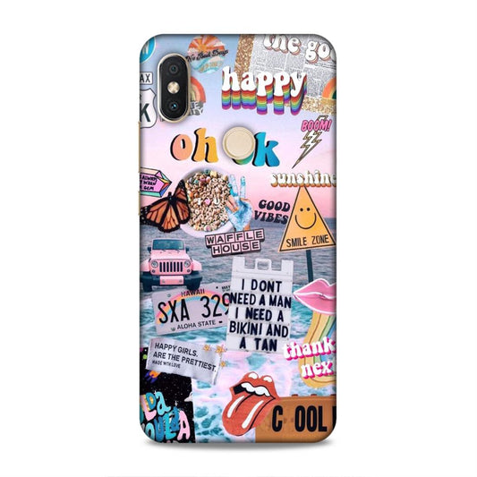 Oh Ok Happy Redmi S2 Phone Case Cover