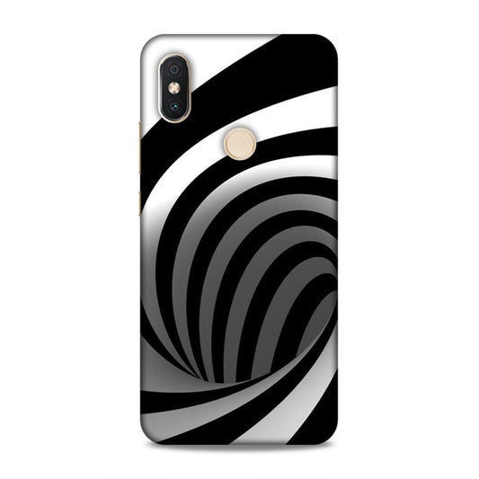 Black And White Redmi Y2 Mobile Cover