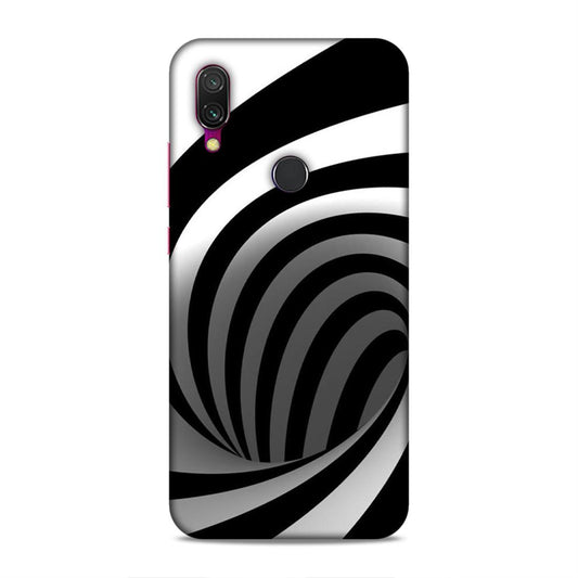 Black And White Redmi Y3 Mobile Cover
