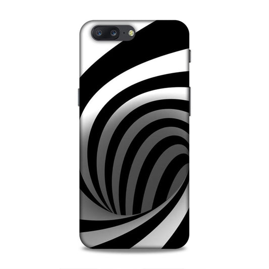 Black And White OnePlus 5 Mobile Cover