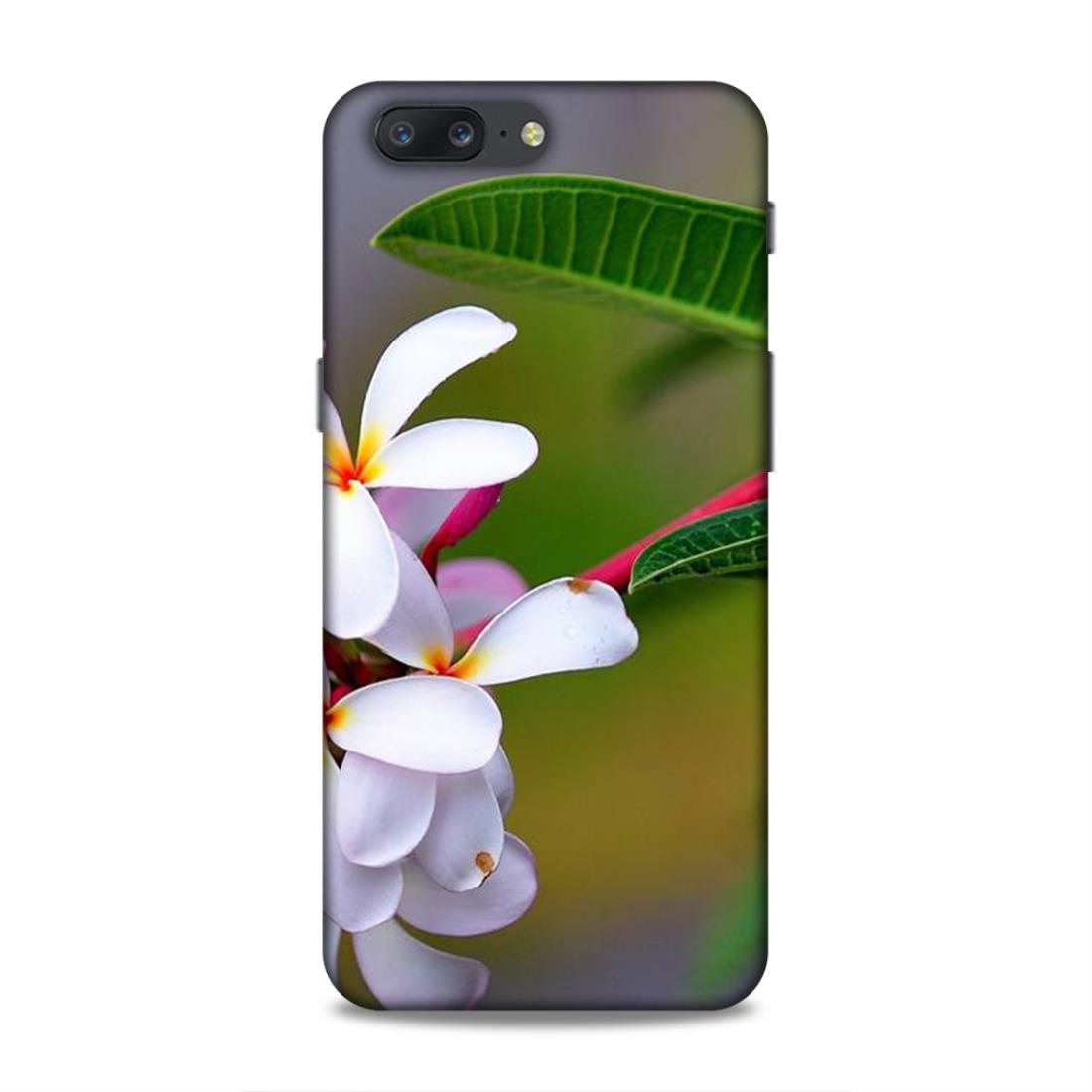 Natural White Flower OnePlus 5 Mobile Cover Case