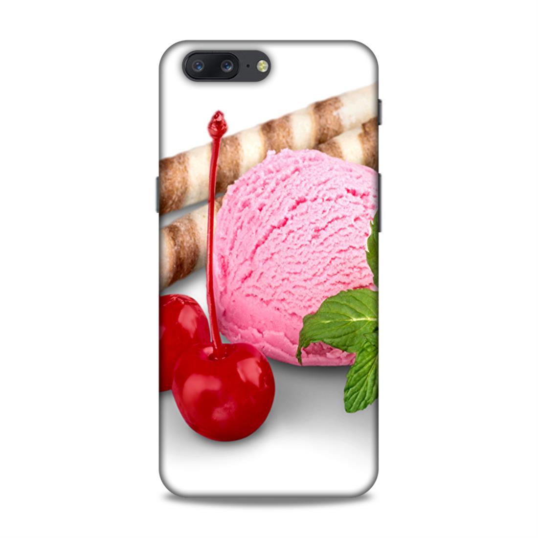 Cherry Icecream OnePlus 5 Mobile Back Case