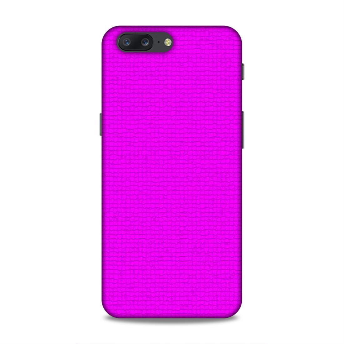 Pink Colour Pattern OnePlus 5 Mobile Back Case
