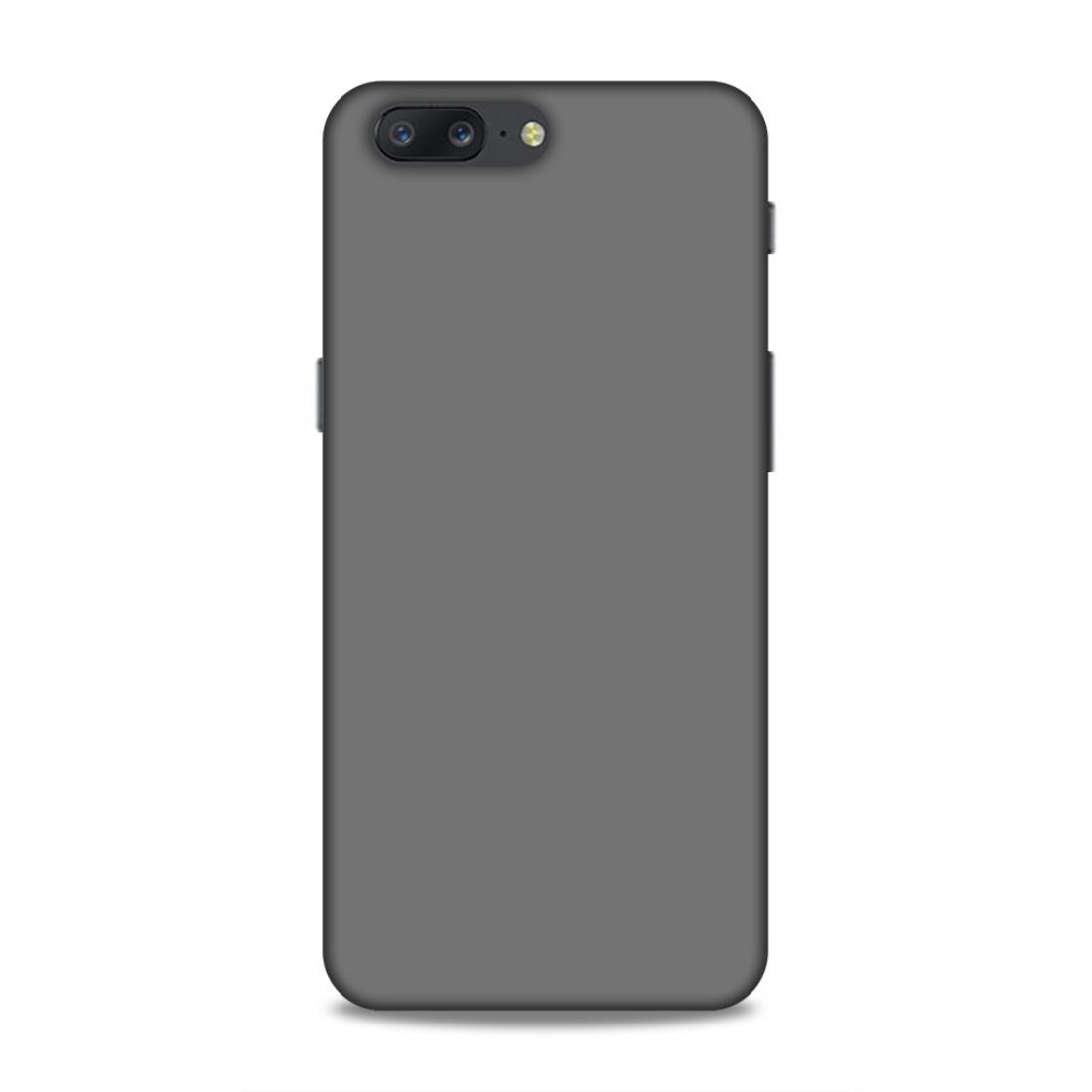 Grey Classic Plain OnePlus 5 Phone Back Case