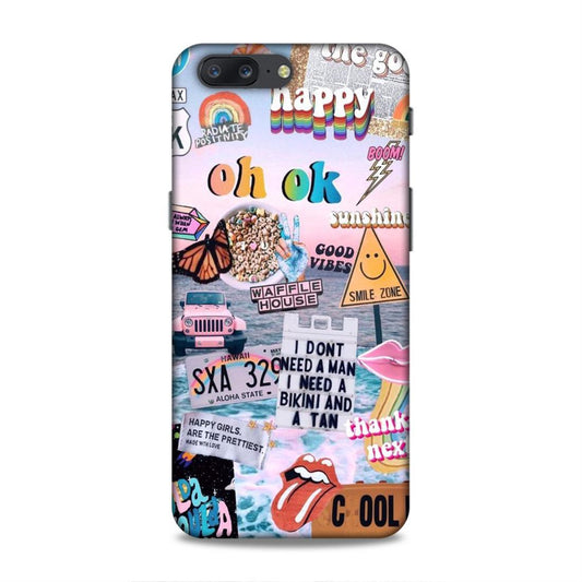 Oh Ok Happy OnePlus 5 Phone Case Cover